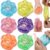 Soulchen 6 Pcs Cat Paws Stress Balls 2.36 Inch Aesthetic Glitter Sensory Squeeze Funny Calming Balls Stress Relief Cubes for Adults Christmas Party Birthday