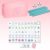 Soulchen Mini American Mahjong Tile Set Include 160 0.8 Inch Mahjong Tiles 2 Dice 4 Wooden Rulers 1 Accessory Bag 4 Beginner Rule Cards(Pastel)