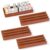 Soulchen Walnut Wood Color Wooden Domino Racks Set of 8, Wood Domino Tiles Trays Holders Organizer for Mexican Train Classic Board Accessories, Dominoes Not Included (7.1 x 2.8 Inch)