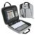Soulgo 3 Inch Zipper Binder 3 Ring with Shoulder Strap & Multi-Pocket