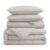 Southshore Fine Living, Inc. Queen Size Fluffy Comforter with Full/Queen Quilt Bedding Set, Natural Beige