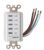 Southwire Woods In-Wall 12-Hour Digital Countdown Timer – Automatic Shut-Off Timer – LED Compatible Timekeeper – Energy-Efficient Wall-Mounted Timer – White