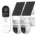 SOVMIKU Vicohome 2K AI Video Doorbell &Solar Security Camera Wireless Outdoor, Color Night Vision,Two Way Audio, Motion Detection, Easy to Setup,Audible Flashlight Siren 180 Days Care Plan