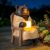 SOWSUN Solar Garden Decor Outdoor Miniature Bear Statue for Patio Yard