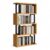 Space-Saving Bookshelf, Open Bookcase with Steel Frame
