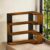 Space-saving Desk Bookcase Countertop Storage Rack for Home Dormitory and Office – Brown 18.1″ (46cm) – Stylish Display Shelf for Books and Decor