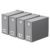 SpaceAid 4 Pack Bed Sheet Organizers and Storage, Foldable Organizer for Linen Closet, Sheets Set Folder Keeper with Window XL (Queen & King Size) Organizing Bedding Container, Gray 91ZDSN-SL01-G4