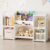 SpaceAid 6-in-1 Bookshelf Storage Organizer, Montessori Bookcase for Toddlers, Wooden Book Rack Shelf Cabinet Furniture for Kids Rooms, Playroom, Nursery and Classroom, 45.6“ Wide, White