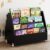 SpaceAid Double-Sided Mobile Bookshelf, Montessori Bookcase for Toddlers, Wooden Book Storage Organizer Shelf Furniture for Kids Rooms, Playroom, Nursery and Classroom, 29.5“ Wide 4-Tier, Black
