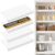 SpaceAid Wire Shelf Covers for Pantry Rack, 34″ W x 16″ D, White 4pcs