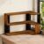 Space Saving Desktop Bookshelf Rack for Home Dormitory and Office – 30,2 cm / 11.9″ Brown Countertop Storage Display Shelf