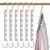 Space Saving Hangers for Clothes 6 Pack, Sturdy Metal Hangers Wardrobe Organizer, Magic Cascading Hanger, Closet Space Saver Closet Organizers and Storage