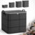 Spacious Moving Storage Bin, Foldable Nonwoven Fabric Organizer，210L