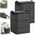Spacious Moving Storage Bin, Large Capacity Zippered Fabric Organizer