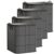 Spacious Moving Storage Bin Zippered Organizer for Clothes，4PC：180L