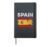 Spain Flag Distressed – Men Women Kids – Spanish Flag Hardcover Journal, Black