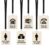 Spanish Wooden Hall Passes Lanyards Set of 6 for Classroom Teachers