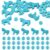 Sparkeads 110pcs Synthetic Turquoise Stone Horse Round Beads Charms Bulk