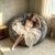 Sparkle Velvet Bean Bag Chair, Memory Foam Oversized Bean Sofa Adults Kids Indoor, 4FT Grey