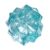 Sparkling Glitter Ice Cube Squeeze Toy Tactile Stress Geometric Polyhedron Stress Relief Fidget Ball（Blue）