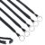 Specialist ID 5 Pack – Heavy Duty Breakaway Lanyards for Keys and ID Badges with Key Chain Split Ring – Keychain Badge Holder (Black)