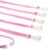 Specialist ID 5 Pack – MRI Safe ID Lanyards (No Metal) with Plastic No Twist Clip & Safety Breakaway Clasp – Badge Holder (Pink)