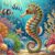 Special Shape Diamond Art Kits for Adults — 5D Seahorse Ocean Diamond Painting Partial Drill, Crystal Rhinestone Animal DIY Diamond Paintings Gem Art Craft Beginner Gift Wall Decor 11.8×11.8in