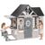 SPECRAFT Wooden Playhouse for Kids Outdoor, Backyard Play House with Kitchen, Bench, Chalkboard, Mailbox, Pet Door and Flower Boxes, Pretend Cottage for Ages 3-8