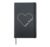 Speech Therapist Therapy Assistant SLP Heart Speech Therapy Hardcover Journal, Black