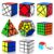 Speed Cube Set, Puzzle Cube,9 Pack Magic Cubes Pyraminx Pyramid + 2×2 + 3×3 + 4×4 + Megaminx + Mirror + Mini 3×3 + Skewb + Fenghuolun Puzzle Cube Toy for Kids & Adults