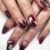 Spider Web Thorn Stitch Press on Nails Halloween Medium Almond Fake Nails