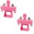 Spinning Cat Eye Magnet, 360°Rotate Magnetic Nail Art Tool，2*Pink