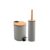 Spirella Adonis Pedal Bin 3 L and Toilet Brush Set Taupe