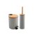 Spirella Adonis Pedal Bin 5 L and Toilet Brush Set Taupe