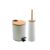 Spirella Pedal Bin 5L & Toilet Brush Set Adonis White