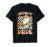 Spooky Dude Skateboarding Ghost Groovy Checkerboard T-Shirt