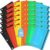 SpringFlower 36 Pack Pencil Pouch for 3 Ring Binder in 6 Assorted Colors