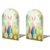 Spring Happy Easter Holiday Wooden Bookends for Shelves