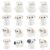 Spritewelry 20Pcs Mini Dog Figurines Miniature Dollhouse Accessories Cute Puppy Animal Miniature Ornament Micro Landscape Garden Supplies 13-19.5mm for Home Desktop Decoration