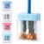 Spwejsr Pencil Sharpeners, Multi-Shape Manual Sharpener for Triangular Round Hexagonal Colored Pencils, Transparent Compact Design for Office Art Supplies, Travel and Daily Use (Mix Color- 4PCS)