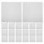Square 9×9 Reusable Fuse White Ironing Bead Sheet Inch 60pcs