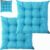 Square Chair Cushions for Dining Chairs, Non-Slip Indoor Kitchen Chairs Pad with Ties and Dining Room Seat Cushion for Office Living Room Dining(3, 2pcs:45cm/18in)
