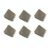 Square Magnetic Clips, 2.13″-6 Pcs, 54 mm, Silver, Refrigerator Magnet Clips, Magnets, Office Supplies, Photo Displays
