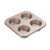 Square Muffin Pan 4-Cup, Carbon Steel Mini Square Muffin Tin for Toaster Ov