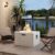 Square Propane Fire Pit with Adjustable Flame and 40000 BTU Output for Patio Backyard Poolside Outdoor Living