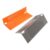 Square Tube Drawing Ruler 2PCS Set for 90 45 Degree Marking – Adjustable Layout Measuring Tool 20-65mm Orange Silver(2PCS 20-65)