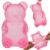Squeezing Bear & Sugar Ball Designs, Anxiety Relief & Focus Toy, Maltose Filled Squeeze Toys for Sensory Play，Sensory Fidget Toys for Adults, Kids, Slow Rising Squishy Stress Ball ( Pink)