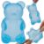 Squeezing Bear & Sugar Ball Designs, Anxiety Relief & Focus Toy, Maltose Filled Squeeze Toys for Sensory Play，Sensory Fidget Toys for Adults, Kids, Slow Rising Squishy Stress Ball ( Blue)