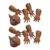 Squirrel Finger Puppets, 10 Piece Animal Role Play, Funny Toy Set for Kids