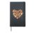 Squirrel Heart Hardcover Journal, Black